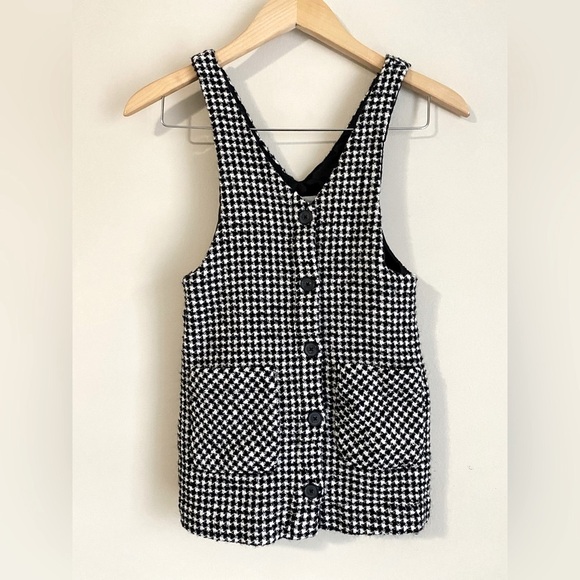 • Zara • Houndstooth Pinafore Dress (girl) Size 9 - Picture 3 of 8
